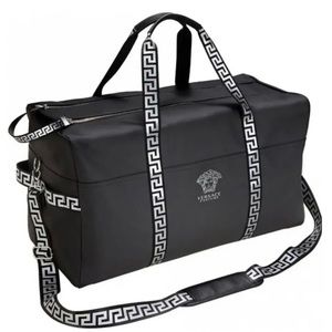 Versace Duffel Bag Gym Weekender Traveler Bag Luggage Holdall Black Carry 2/25